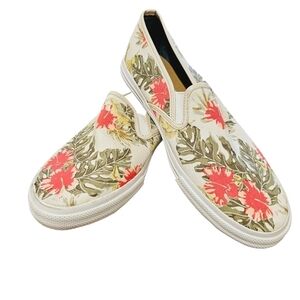 Talbots Floral Jungke Hibiscus Slip on Sneakers